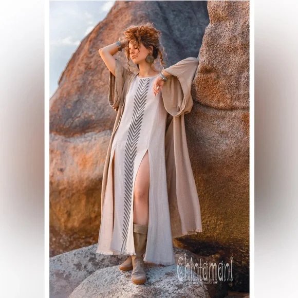 Chintamani Alchemistry Organic Corner Dress / Grey - Picture 3 of 11